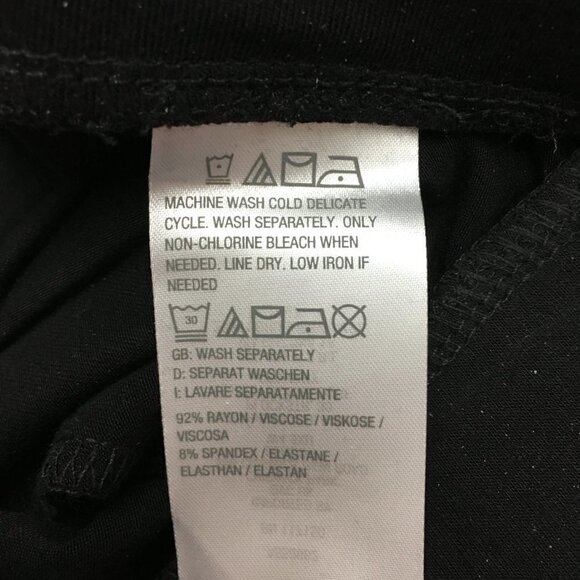 NEW Belle by Kim Gravel Black Wide Leg Pants Stretch Knit Lightweight Flowy XS - Picture 11 of 12